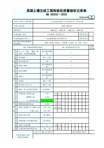 GD24010408混凝土灌注桩工程检验批质量验收记录表