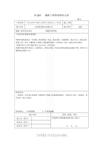 表Q05   钢结构隐蔽工程检查验收记录