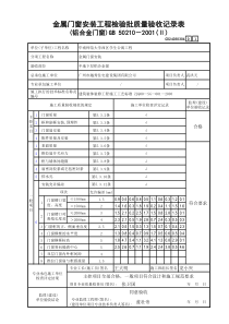 2、金属门窗安装工程检验批质量验收记录表(铝合金门窗)(Ⅱ)GD24030304