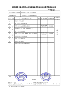 建筑屋面分部工程安全和功能检验资料核查及主要功能抽查记录GD402