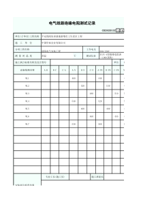 电气线路绝缘电阻测试记录16