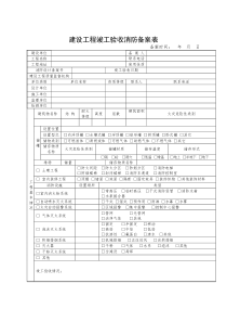 建设工程竣工验收消防备案表(1)