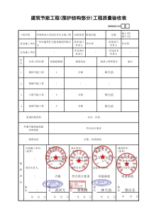 GD23020901建筑节能工程(围护结构部分)工程质量验收表