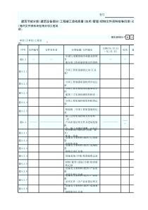 7 建筑节能分部(建筑设备部分)工程竣工验收质量(技术)管理控制文件资料组卷目录(七) GD3120