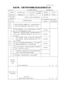 4.3.7.06电线导管、电缆导管和线槽敷设检验批质量验收记录（室内绝缘）