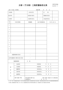 施2002-05分部（子分部）工程质量验收记录