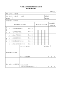 木屋盖工程检验批质量验收记录表