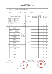 4、道路工程实体质量检查记录 