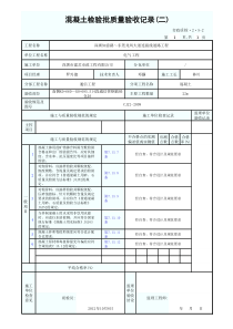 混凝土检验批质量验收记录(二)