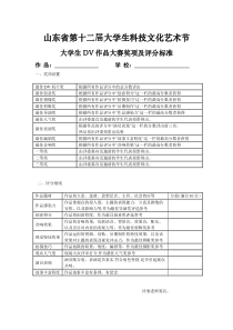 评分奖项及评分细则