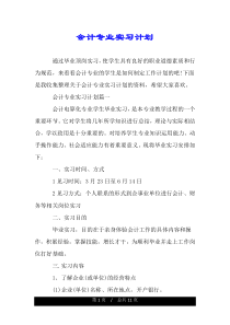 会计专业实习计划.doc