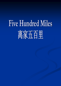 Five-Hundred-Miles