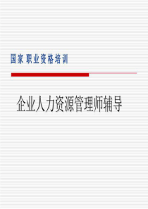 人力三级串讲2《人力资源管理师基础知识》