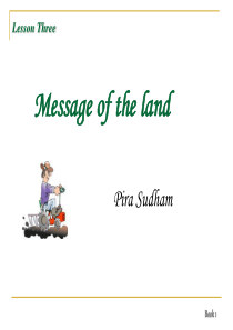 现代大学英语 Unit 3 message of the land