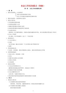 2020助理社工师社会工作实务背必考知识点考试重点