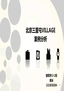 北京三里屯VILLAGE分析ppt课件