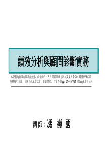 绩效分析与顾问诊断实务-120页