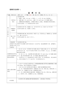 监理日志、施工日志修正意见