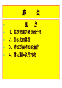 肺炎诊断及影像诊断