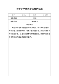 残疾学生帮扶记录1(1)(1)