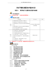 电子整机装配技术基本功