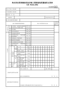 2、热水供应系统辅助设备安装工程检验批质量验收记录表