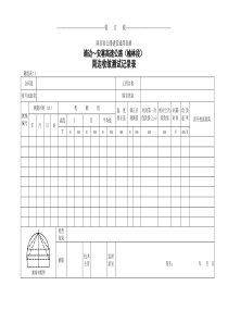 11    周边收敛测试记录表