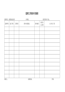 月报07表    监理工作指令月报表