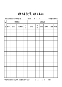 土石方运输进出场登记表