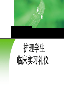 护生实习礼仪（PPT38页)