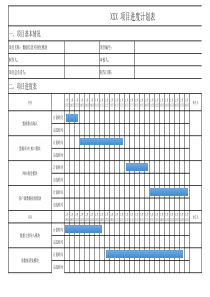 项目进度计划表-模板-