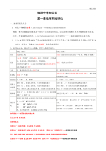 人教版七年级上册地理知识点汇总