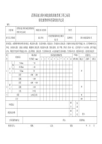 园林绿化质量验收评定资料