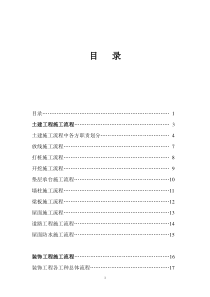 某公司土建及装修项目施工工序流程