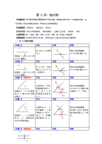 初中数学轴对称最短路径问题