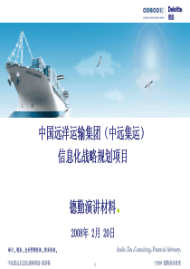 COSCO-信息化战略规划