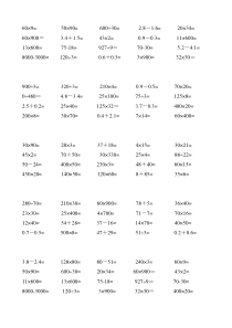 (完整word版)苏教版四年级下册数学口算练习