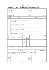 深水质表桥8桥梁工程桥面找平层质量检验评定表