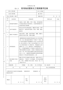 表6.9软母线装置单元工程质量评定表