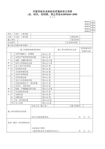 080103Ⅰ风管系统安装检验批质量验收记录表