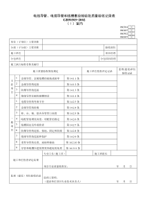 060304Ⅰ电线导管、电缆导管和线槽敷设检验批质量验收记录表