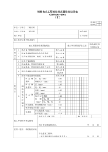 020102Ⅱ钢筋安装工程检验批质量验收记录表