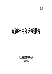 辽源信用社内部诊断报告