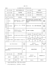 表堤8 毛石粗排护坡单元工程质量评定表（例表）