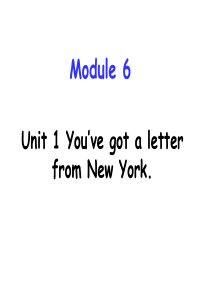 六年级上册英语-6.1-Youve-got-a-letter-from-New-York