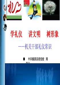 机关干部礼仪常识（PPT109页)