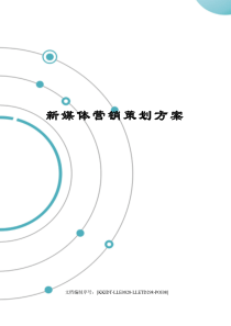 新媒体营销策划方案