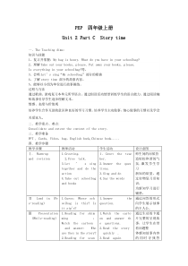 小学英语-Unit2MyschoolbagPartCStorytime教学设计学情分析教材分析课后反