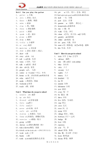 2013新版英语七年级下单词表