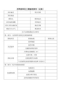 并网前单位工程验收报告(记录)-2